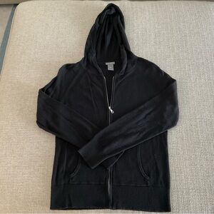Ann Taylor Women’s Black Zip-Up Sweater